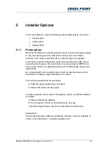 Preview for 45 page of Cross point XM3 MICROPROXS Manual