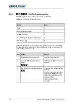 Preview for 62 page of Cross point XM3 MICROPROXS Manual