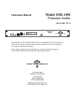 Cross Technologies 1582-10M Instruction Manual preview