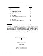 Preview for 2 page of Cross Technologies 1584-116 Instruction Manual