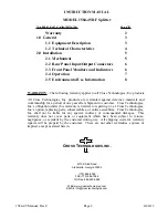 Preview for 2 page of Cross Technologies 1584-45 Instruction Manual