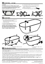 Preview for 2 page of Crosswater Formoso Grande US-N2ACS Installation Instructions