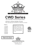 Preview for 1 page of Crown Boiler CWD060 Installation Instructions Manual