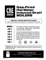 Preview for 1 page of Crown Boiler CXE-2 Installation Instructions Manual