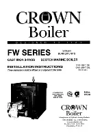 Preview for 1 page of Crown Boiler FW-4 Installation Instructions Manual