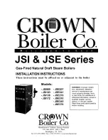 Preview for 1 page of Crown Boiler JSE207 Installation Instructions Manual