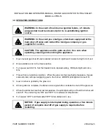 Preview for 7 page of Crown Food Service Equipment GCTRS-16 Installation And Operation Manual