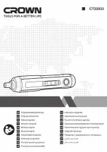 Crown CT22033 Original Instructions Manual preview