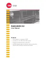 CRU RAX425DC-XJ User Manual preview