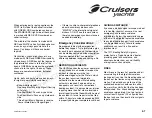 Preview for 13 page of Cruisers Yachts 520 Express Series Owner'S Manual