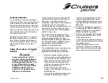 Preview for 15 page of Cruisers Yachts 520 Express Series Owner'S Manual