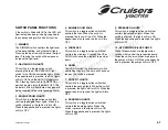 Preview for 57 page of Cruisers Yachts 520 Express Series Owner'S Manual