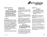 Preview for 71 page of Cruisers Yachts 520 Express Series Owner'S Manual