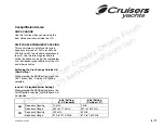 Preview for 93 page of Cruisers Yachts 520 Express Series Owner'S Manual