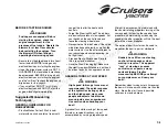 Preview for 99 page of Cruisers Yachts 520 Express Series Owner'S Manual