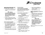 Preview for 109 page of Cruisers Yachts 520 Express Series Owner'S Manual