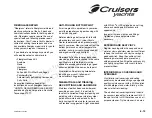 Preview for 119 page of Cruisers Yachts 520 Express Series Owner'S Manual