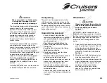 Preview for 125 page of Cruisers Yachts 520 Express Series Owner'S Manual