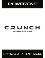 Crunch P1-12D4 Instruction Manual preview