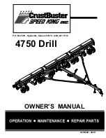 Preview for 1 page of CrustBuster 4750 Drill Owner'S Manual