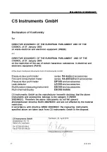 Preview for 27 page of CS Instruments VA 400 Instruction Manual