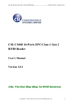 CSL CS468 User Manual preview