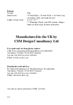 Preview for 24 page of CSM SL560 GYRO Manual