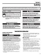 Preview for 3 page of Cub Cadet CS5018 Operator'S Manual