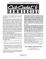 Preview for 24 page of Cub Cadet CS5018 Operator'S Manual