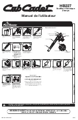 Preview for 5 page of Cub Cadet HB227 Operator'S Manual