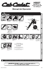 Preview for 9 page of Cub Cadet HB227 Operator'S Manual