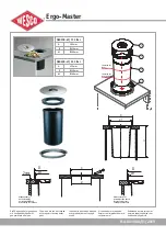 Preview for 2 page of Cucine Oggi Wesco Ergo-Master 060100-47 Assembly Instructions