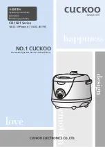 Preview for 1 page of Cuckoo CR-1021 Series Operating Instructions Manual