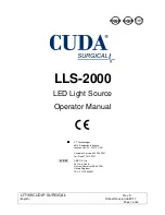 Preview for 1 page of CUDA LLS-2000 Operator'S Manual