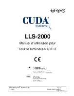 Preview for 13 page of CUDA LLS-2000 Operator'S Manual