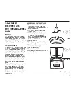 Preview for 3 page of Cuisinart CH-4C Series Instruction Booklet