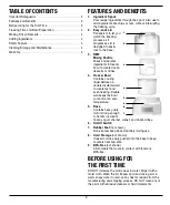 Preview for 3 page of Cuisinart CIM-42PC Instruction Booklet