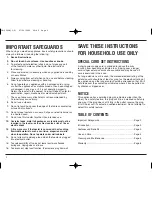 Preview for 2 page of Cuisinart CMT-400 Instruction Booklet