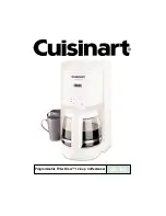 Cuisinart DCC-1000R - Programmable 12 Cup Coffee Maker Instructions Manual preview