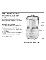 Preview for 3 page of Cuisinart DLC-2ABY Series Instruction And Recipe Booklet