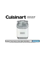 Cuisinart GELATERIA ICE-60W series Instruction Manual preview