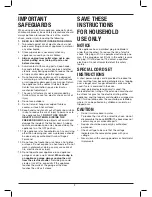 Preview for 2 page of Cuisinart ICE-22 Series Instruction And Recipe Booklet