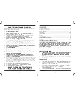 Preview for 2 page of Cuisinart SCM-100C Instruction