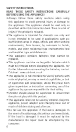 Preview for 6 page of Cuisinart SG6BU Manual