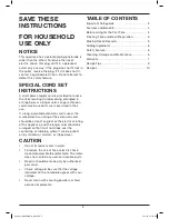 Preview for 3 page of Cuisinart Tasty ICM100T User Manual & Recipe Booklet