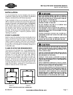 Preview for 13 page of Cumberland Stove Works MF3700 Operator'S Manual