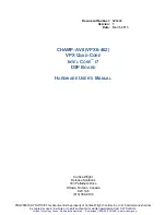 Preview for 2 page of Curtiss-Wright CHAMP-AV8 Hardware User Manual