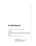 Preview for 40 page of Cushman 612485 Owner'S Manual And Service Manual