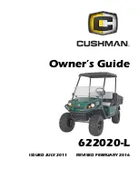 Preview for 1 page of Cushman 622020-L Owner'S Manual