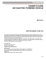 Preview for 3 page of Cushman 626501 Owner'S Manual